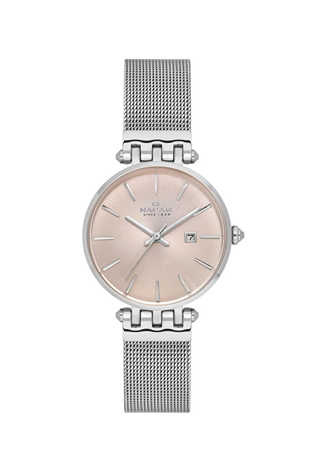Silver Women's Wristwatch Nc34-390506-Agm