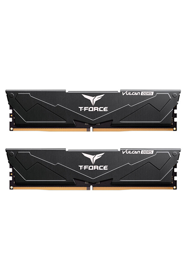 T-Force Vulcan 32GB(2x16GB) 6400Mhz DDR5 CL40 Siyah Gaming Ram (FLBD532G6400HC40BDC01) - 2