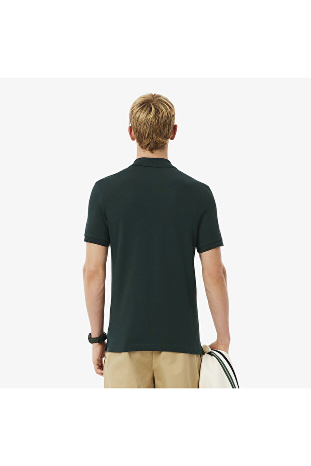 L.12.12 Erkek Slim Fit Koyu Yeşil Polo - 2