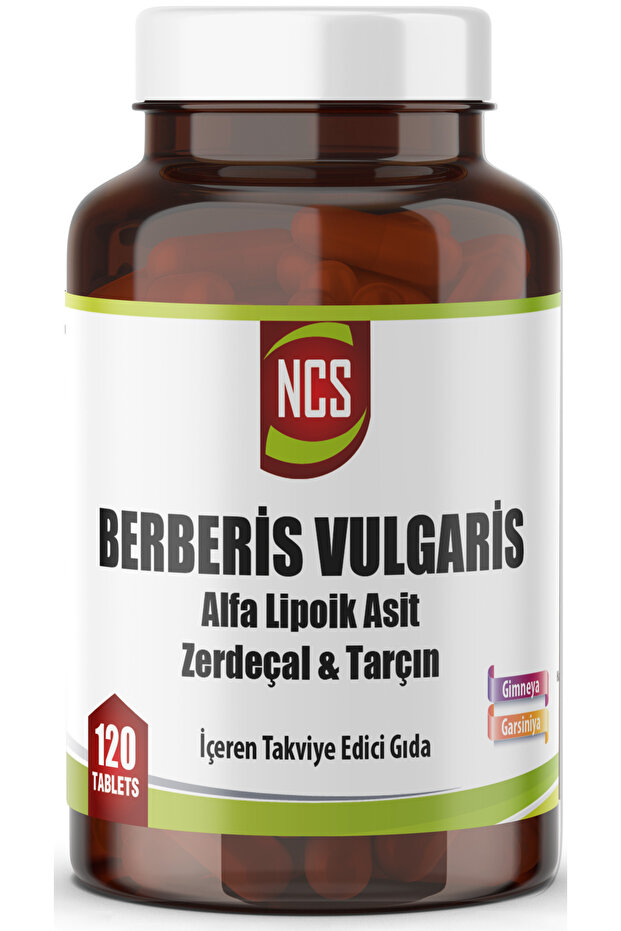 Berberis Vulgaris Alfa Lipoic Acid Cinnamon Turmeric 120 Tablets