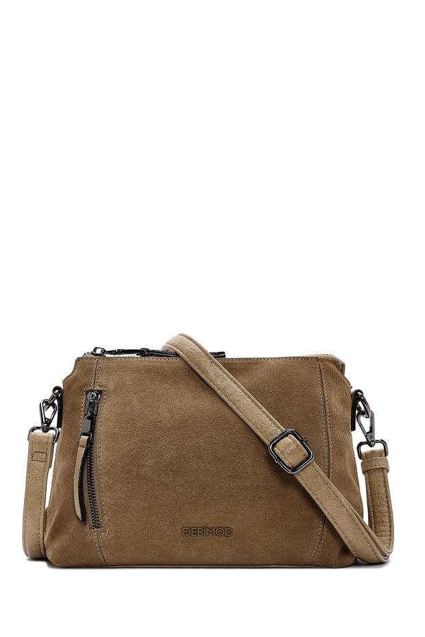 Kadın Camel Uzun Askılı Süet Çapraz Çanta 25ABD240410 - 1