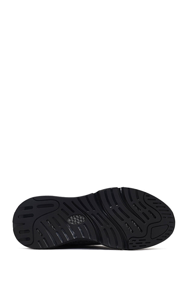 Zero Erkek Gri Kalın Tabanlı Bağcıklı Kumaş Sneaker,Kışlık Spor Ayakkabı 25WFD69106F - 4