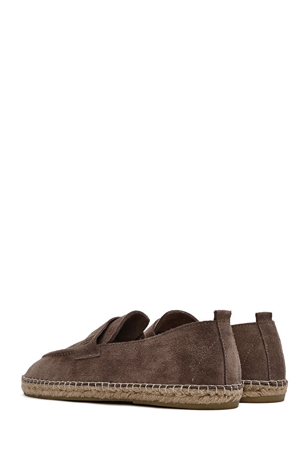 Erkek Vizon Süet Deri Espadril 25SFD770110 - 6