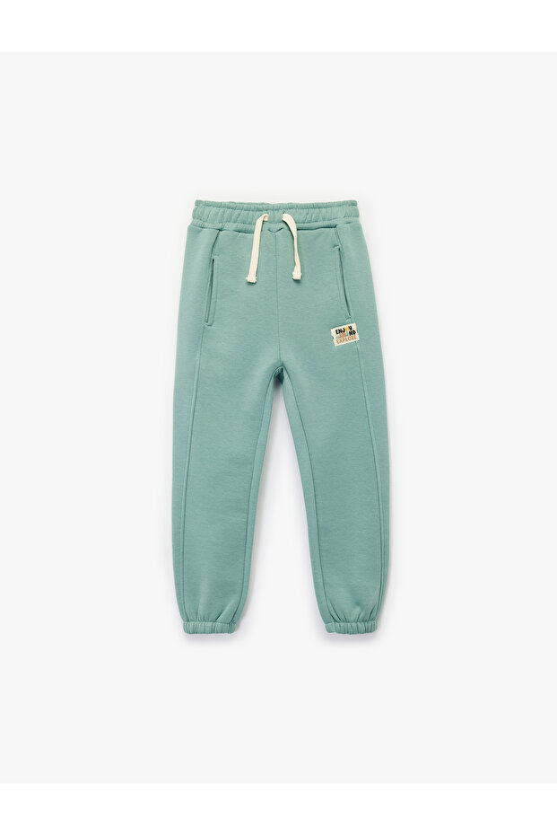 Tie Waist Basic Jogger Sweatpants