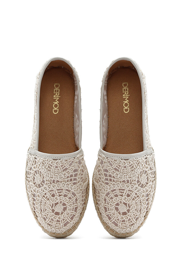 Kadın Bej Kumaş Espadril 25SFD45726F - 7