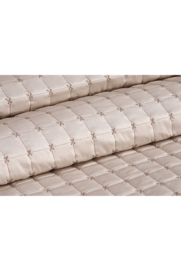 Hayal Çift Kişilik Yatak Örtüsü Cappicino - 7