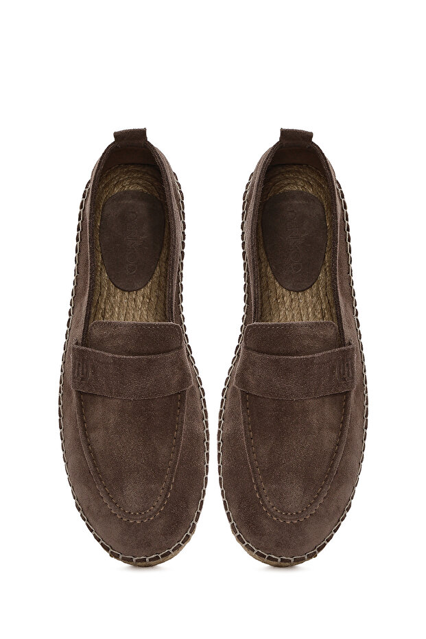 Erkek Vizon Süet Deri Espadril 25SFD770110 - 8