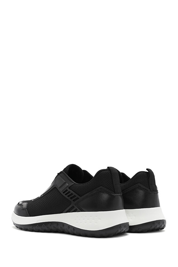 Erkek Siyah Bağcıklı Kalın Tabanlı Sneaker 25SFD69516F - 5