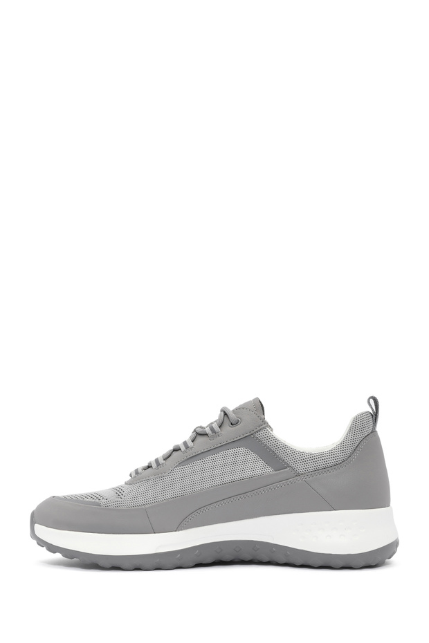 Erkek Gri Bağcıklı Kalın Tabanlı Sneaker 25SFD692614 - 2