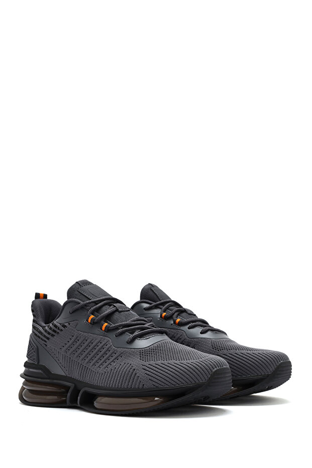 Zero Erkek Gri Bağcıklı Kalın Tabanlı Sneaker 25SFD69446F - 3