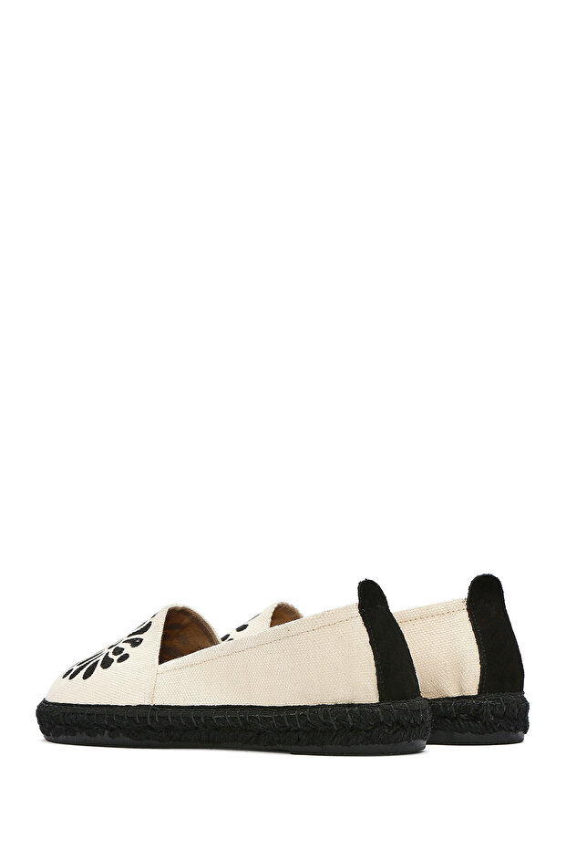 Kastamonu Taş Baskı Kadın Siyah Desenli Espadril 25SFD20826F - 7