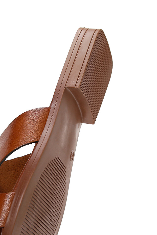 Kadın Taba Deri Terlik 25SFD330218 - 7