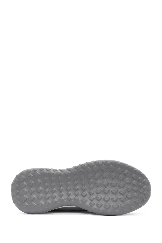 Erkek Gri Bağcıklı Kalın Tabanlı Sneaker 25SFD692614 - 4