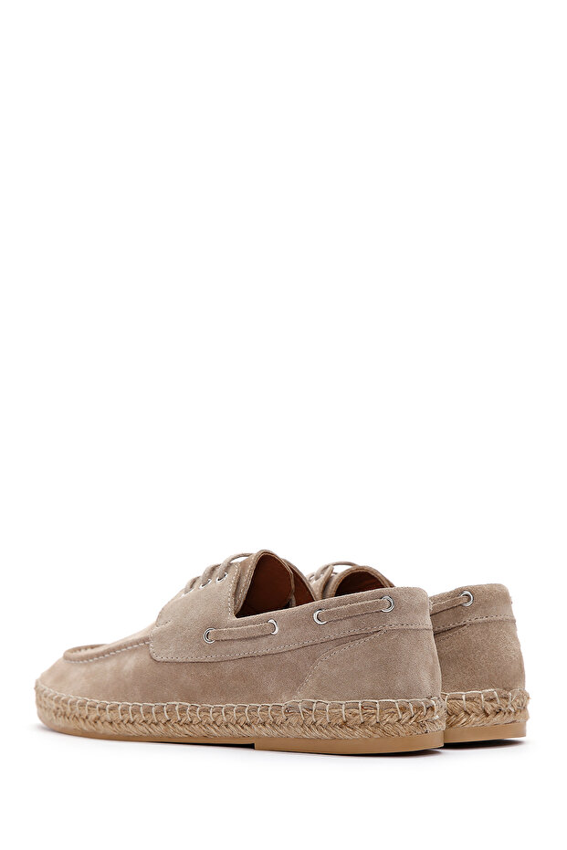 Erkek Bej Süet Deri Espadril 25SFD616210 - 5