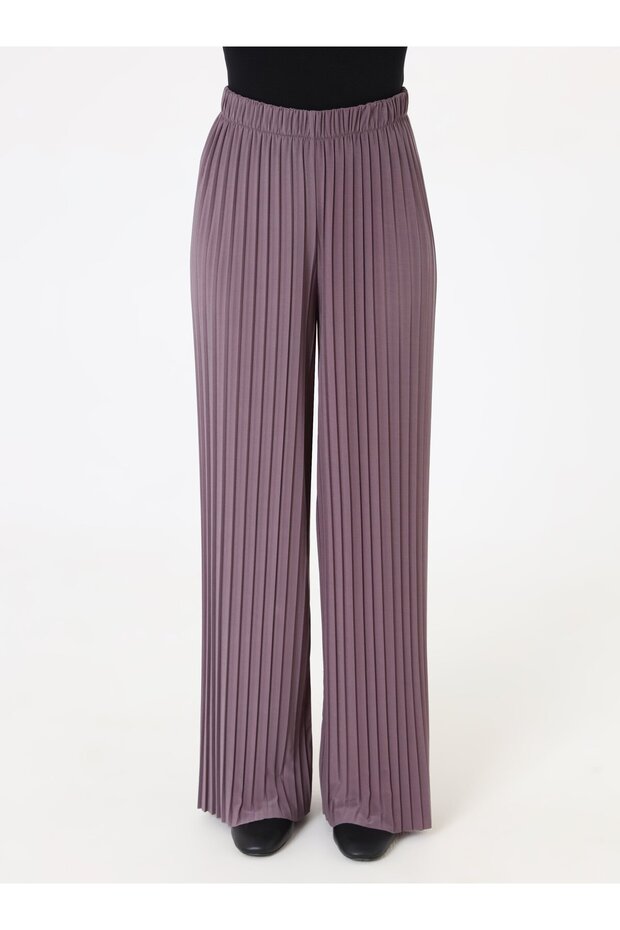 Sandy Kumaş Pliseli Takım - Vizon - - 5