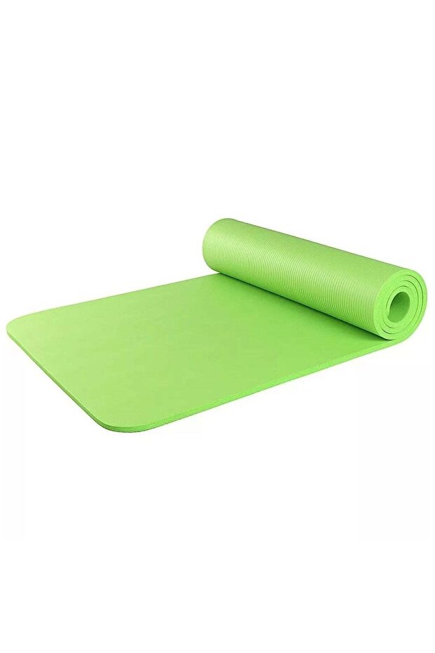 NBR Yoga Mat with Comfort, Durability, and Style - Green, 183x61x1cm