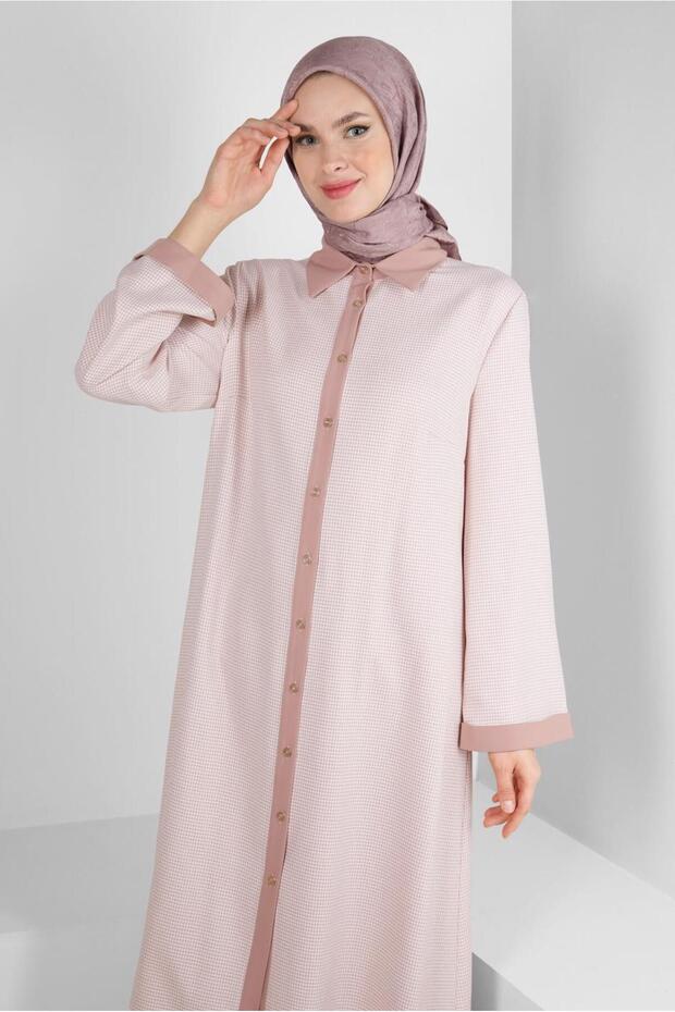 BUTTON LONG TUNIC WITH BUTTON BACK 43793 - 1