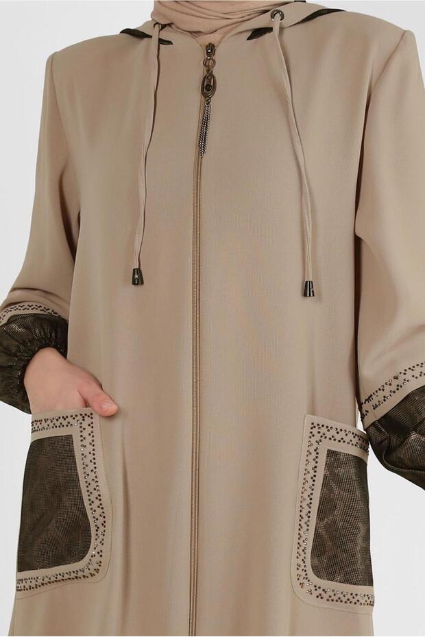 ستارة بغطاء للرأس بتصميم ليوبارد 10730 - 4