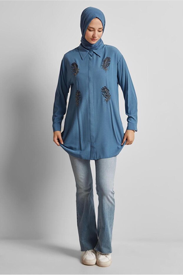 PUL DETAYLI TUNİK 45350 - 2