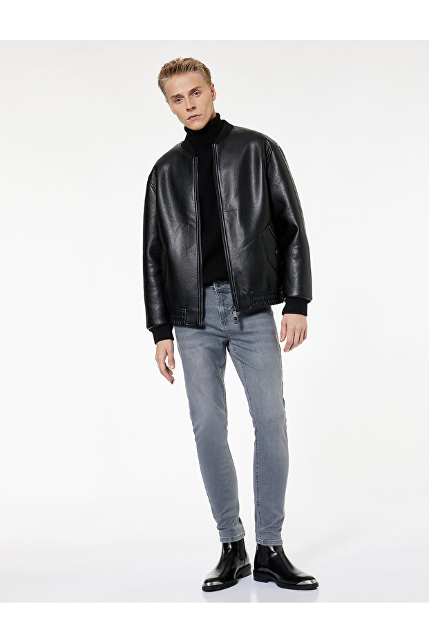 Cotton Regular Leg Skinny Fit Jean Pants - Michael Jean