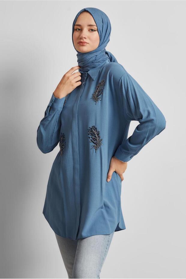 PUL DETAYLI TUNİK 45350 - 1