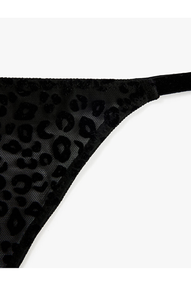 String-Höschen aus Tüll mit Leopardenmuster - 3