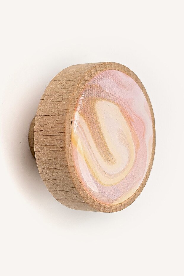 Ebruli Desenli Ahşap Kulp - 1