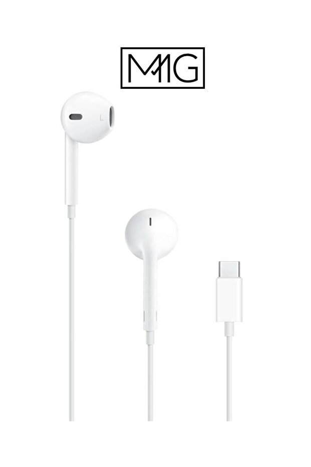 سماعات أذن سلكية بمنفذ USB-C مع ميكروفون وتحكم في مستوى الصوت (أبيض) - 6