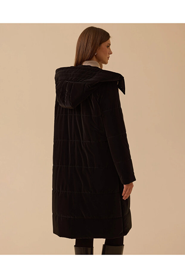 Kapüşonlu Şişme Anorak Kaban - 4