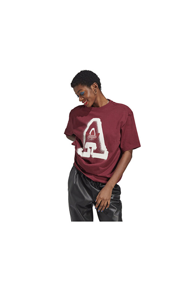 Logo Tshirt Women's Casual T-Shirt IC5245 Red