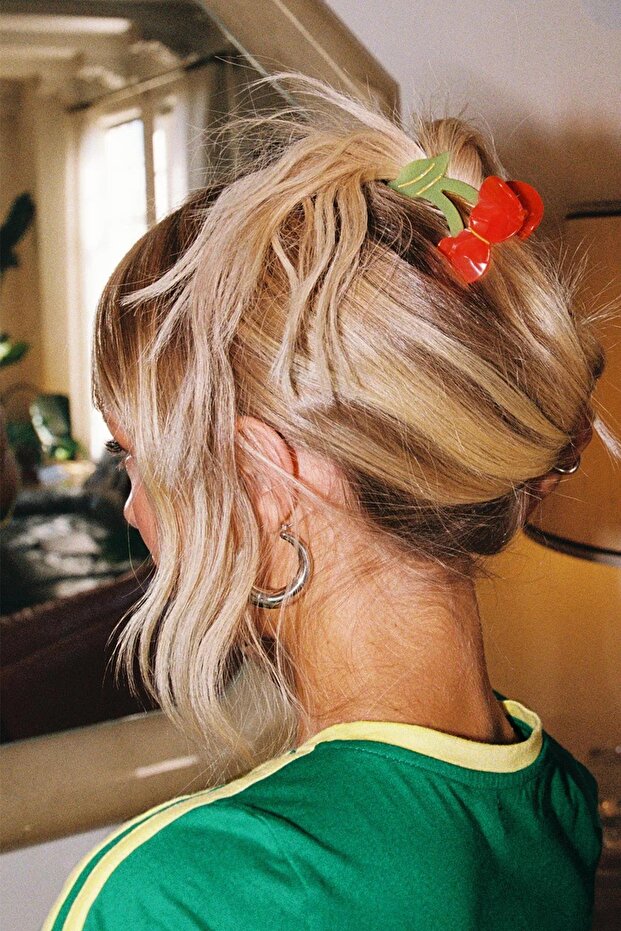Very Sweet Branched Cherry Acrylic Luxury Peg Hair Clip