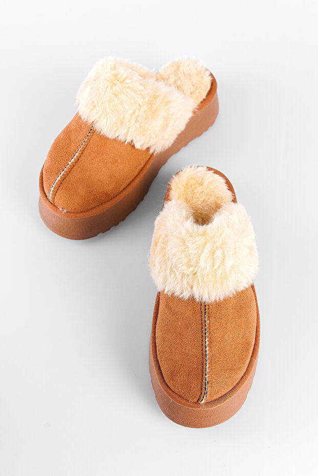 Női papucs - szőrös és zárt orrú - 3