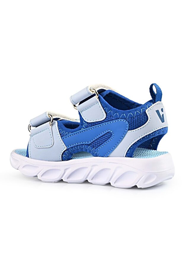 Roy Işıklı Ortopedik Çocuk Sandalet MAVİ - 4