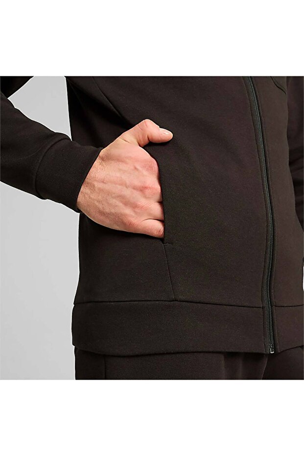 Zip Ceket, S, Siyah - 5