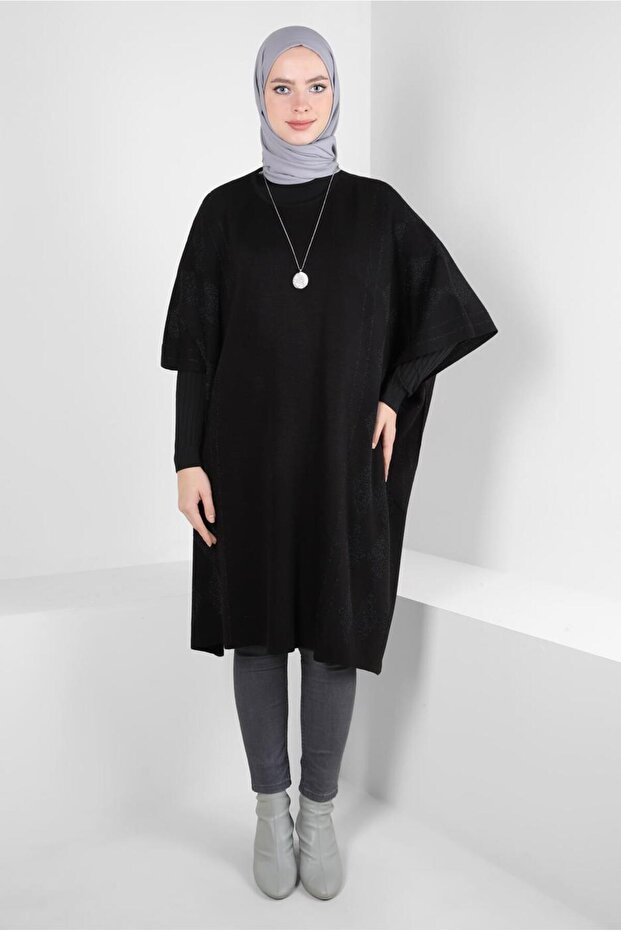 KNIT PONCHO 44095