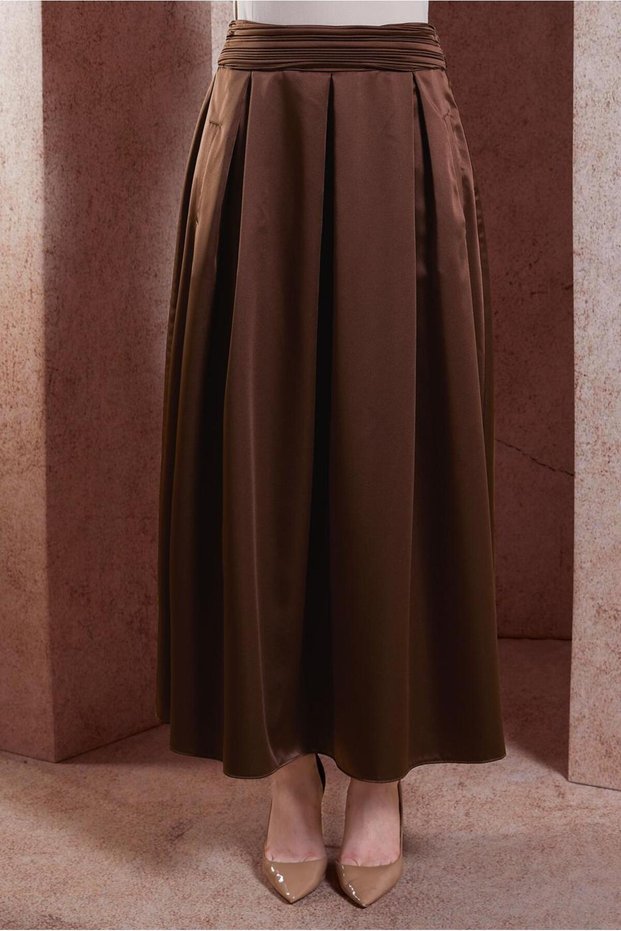 Satin Long Skirt 60580