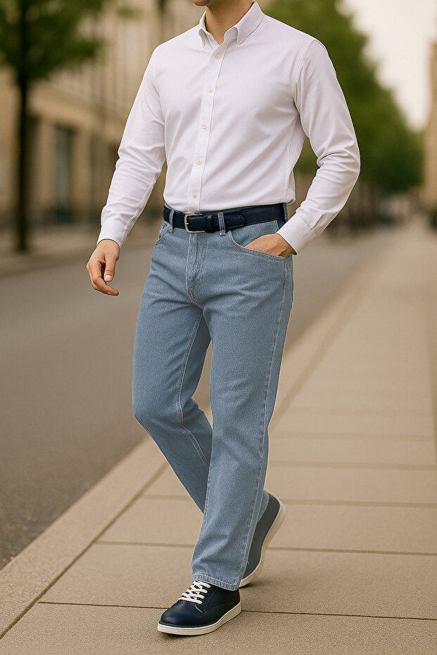 Vysoce kvalitní rovné džíny Marcus Hunter Fit Beetle Koypuzu - 1