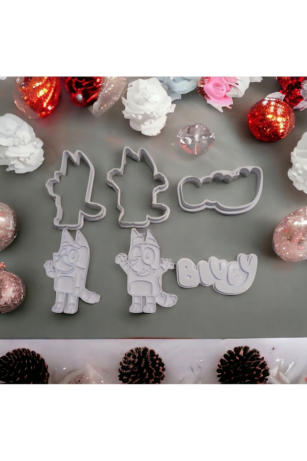 Bluey Dough Cookie Mold 3 pieces