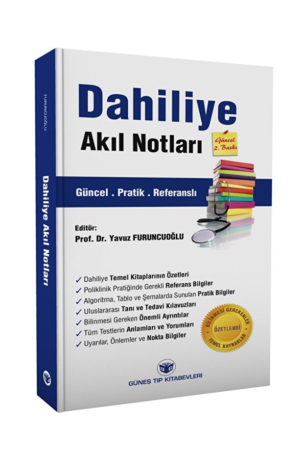 Güneş Tıp Kitabevleri Dahiliye Akıl Notları Güncel 2. Baskı