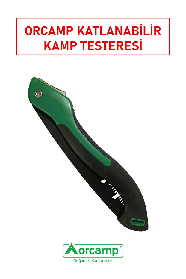 OUT-4650 Katlanabilir Kamp Testeresi | Paslanmaz Çelik Dişler, Güvenli Kilit Mekanizması - 4