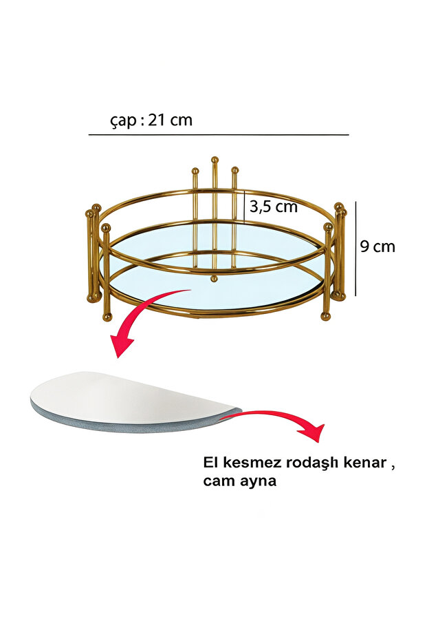 GOLD MAKYAJ ORGANİZERİ - AYNALI - 3