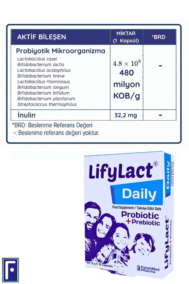 ® Daily Probiyotik, Prebiyotik, 30 Kapsül , Günlük Probioyotik - 2