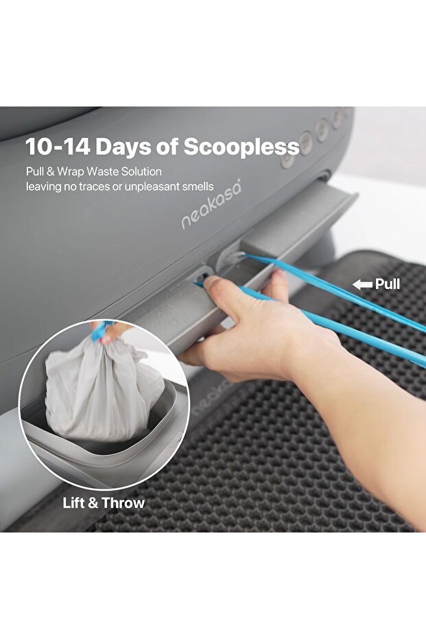 M1 Open-Top Self Cleaning Cat Litter Box, Automatic Cat Litter Box with APP Control, Odor-Fr - 6