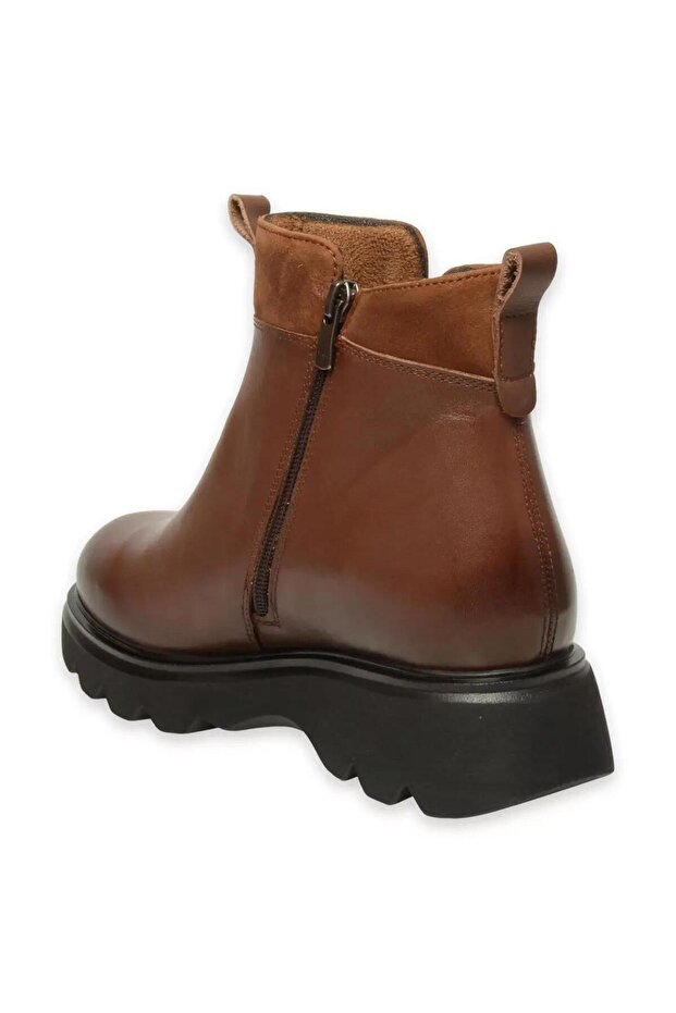 25153 Murray Taba Kadın Hakikki Deri Bot - 4