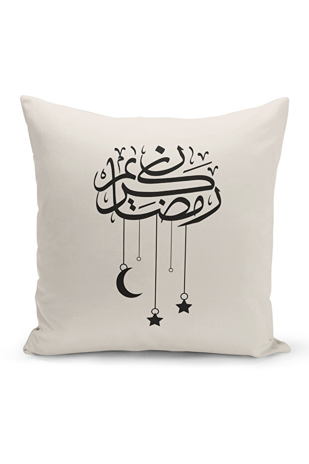 غطاء وسادة مطبوع رقميًا مزدوج الجوانب من سلسلة رمضان (غطاء سرير رمضان)