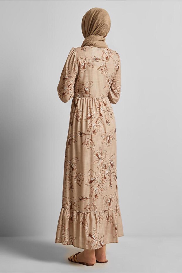 فستان منقوش 45761 - 4