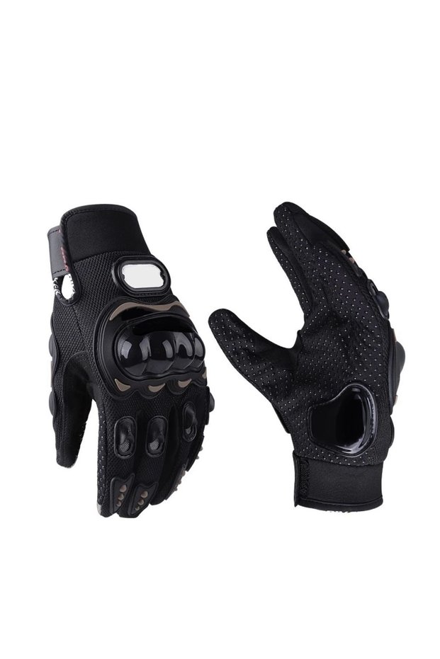 Motorcycle gloves touchscreen long black motorbike gloves bone palm protection biker gloves nx1