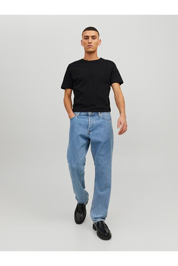 JJEORGANIC BASIC TEE SS O-NECK NOOS Black - 8