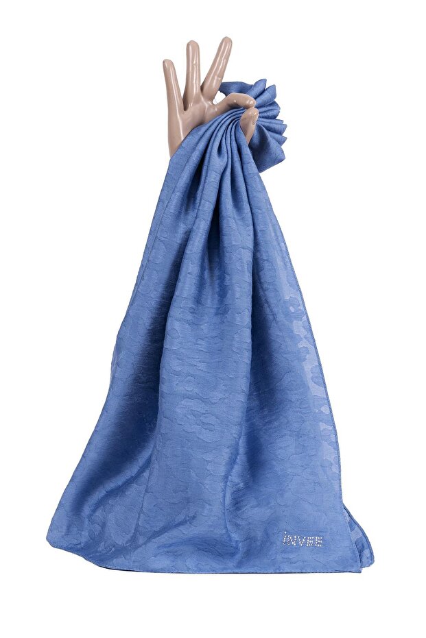 وشاح ليوبارد مربع أزرق - 1