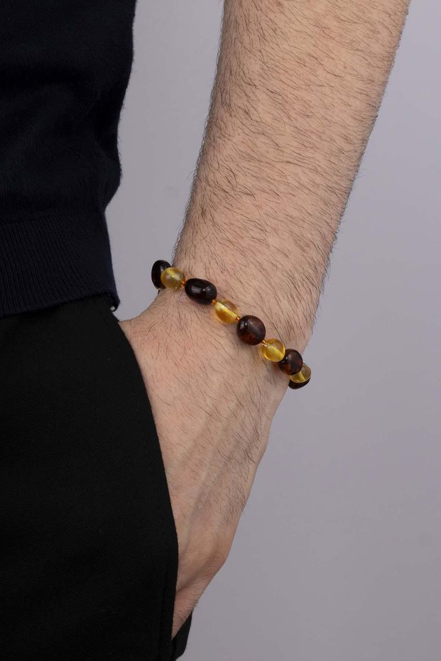 Double Color Original Adult Amber Bracelet